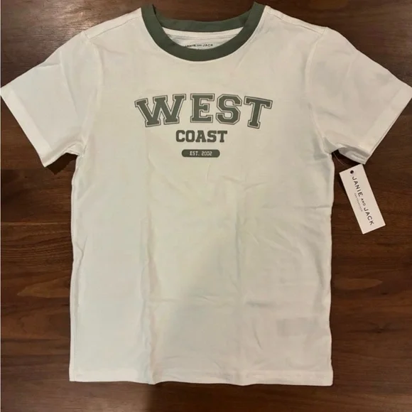 NWT- Janie and Jack West Coast Tee with Green Accents - Picture 3 of 5